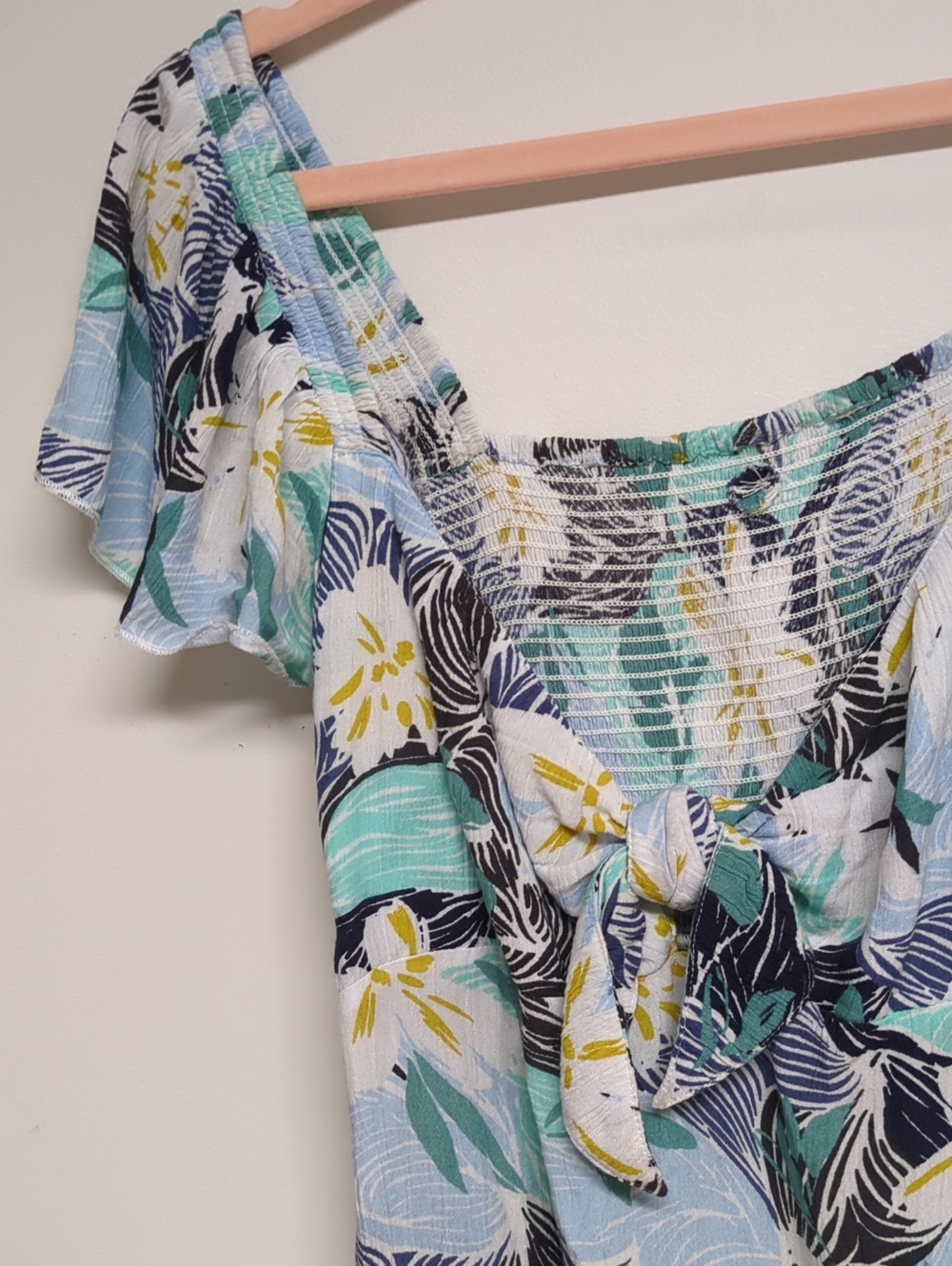 Roxy Ocean View Mini Dress Size Small Tropical Print - Picture 7 of 13